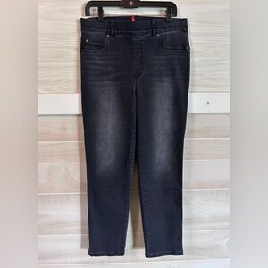 SPANX black pull on jeans, SZ L